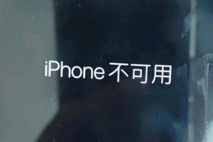 万冲镇苹果服务网点分享锁屏界面显示“iPhone 不可用”如何解决 