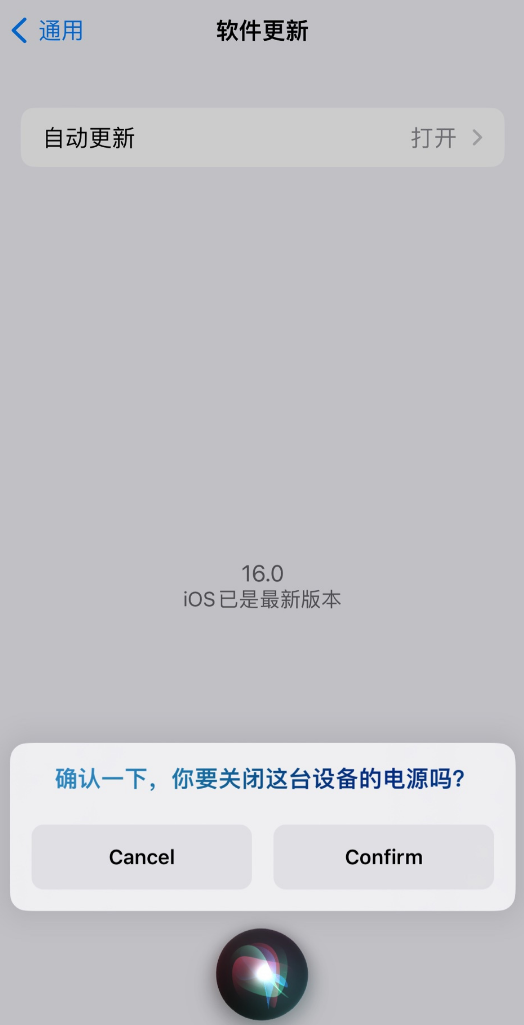 万冲镇苹果手机维修分享iOS 16 新功能：呼叫 Siri 即可让 iPhone 关机 